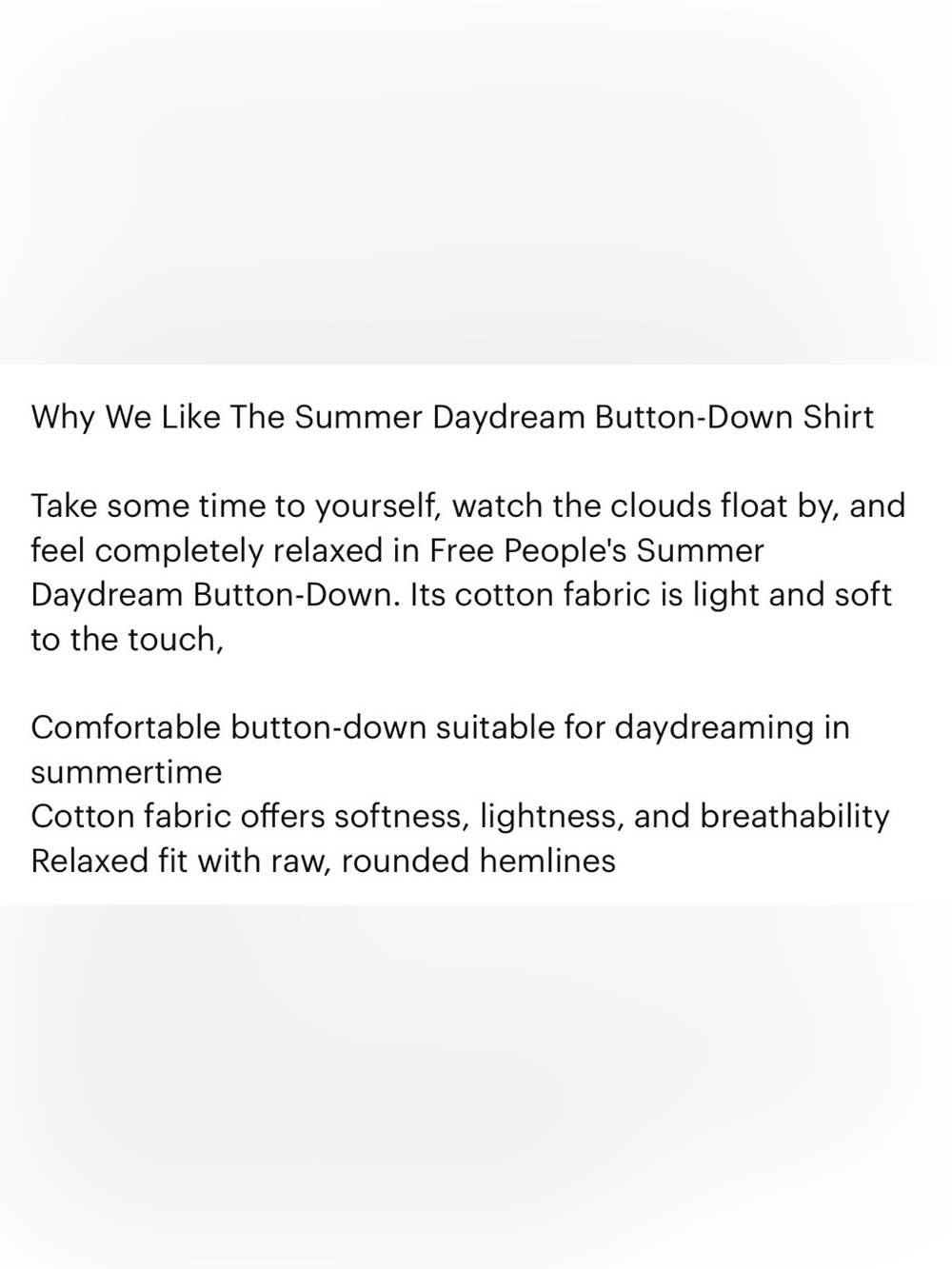 We The Free Daydream Buttondown Pink Gauze Top , M - Picture 7 of 13